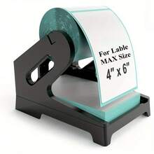 Label Holder For Desktop Label Printer, Support Rolls And Fan-Fold Printer Labels, Plastic Label Printer Stand, For Home & Office & Shipping Labels, Black/Pink/White/Beige, School Supplies, Back To School - Multicolor - View 15