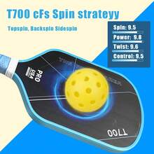 El nuevo set de raqueta de carbono de fibra T700 con potencia de caballo de Balanced incluye 4 pelotas + funda de raqueta, expande el área de juego y es adecuado para hombres y mujeres que buscan alto rendimiento tanto en interiores como en exteriores. - Multicolor - Ver 5