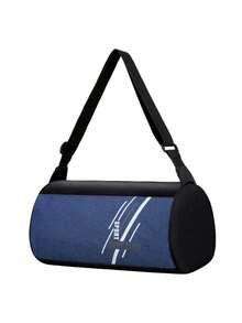 Túi đeo chéo thể thao hình trụ phối màu giản dị, túi thể thao hình trụ họa tiết chữ cái giản dị, túi xách tay du lịch nhẹ có khóa kéo tiện dụng hàng ngày, túi hành lý rộng rãi, túi tập gym, túi tote cỡ lớn, túi dung tích lớn, túi vải bố, túi đi biển cuối tuần, túi du lịch, túi tập gym. - Nhiều màu - Xem 4