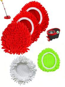 1/2/5pcs O-Cedar Easywring Mop Replacement Heads, Chenille Mop Pad Covers
