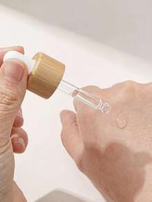 2 件 0.68 盎司/1.01 盎司（20 毫升/30 毫升）磨砂玻璃精油瓶，带滴管和竹盖 - 无香化妆品容器，用于香水、液体储存，旅行装可重复使用罐 - 彩色 - 查看 7