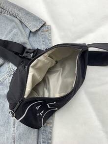 peach tree 多功能男士猫咪图案胸包，大容量休闲斜挎包，尼龙单肩包，腰包，商务旅行，情人节礼物，黑色斜挎包，学院风，徒步户外，多功能，高品质节日感恩礼物 - 彩色 - 查看 12