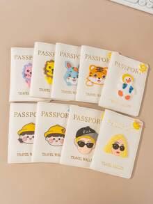 1pc Matte Finish Pu Material Travel Passport Cover With World Map & Letter Print And Fixed Design Passport Holder Passport Case Passport Wallet Passport Bag For Holiday For Vacation Passport Pouch For Flight For Back To School For Men And Women Travel Essentials Travel Accessories Valentine's Day SummerFor Travel Lightweight