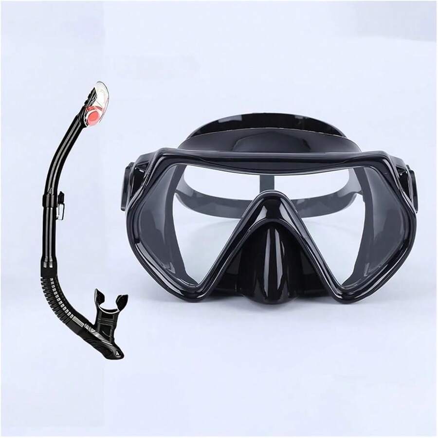 2025 Hottt New Arrivals:Mask Snorkeling Accri Swimming Goggl Tempered Glass Lens Swimming Goggl Ergonomic Dign Swim Glass Snorkel Dive Mask(QF-HEZI)Qfl-He-HxgQfl-He-Hxg - Bildfarbe - View 1