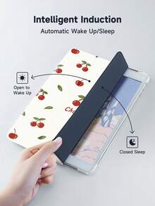 Ayotu Cherry 保护壳兼容 iPad 10.2 英寸 2021/2020 iPad 第 9/8 代/iPad (A16) 11 英寸第 11 代 2025，兼容三星 Galaxy Tab A8 10.5 英寸 2022，Tab 保护套，带笔架，支持自动睡眠/唤醒盖