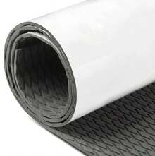 Alfombra de espuma EVA Abahub de 96"x 23.5"/ 38"/ 47" para embarcaciones, almohadilla de tracción antideslizante autoadhesiva y recortable para tablas de surf, kayaks y tablas de pie - Gris Oscuro - Ver 1