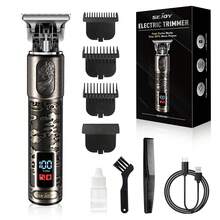 sejoy Hair Clippers For Men,Cordless Barber Grooming Set Professional Hair Cutting Kit,Rechargeable Home Haircut,Zero Gapped T-Blade Beard Hair Trimmer,Bronze - Grey - View 1