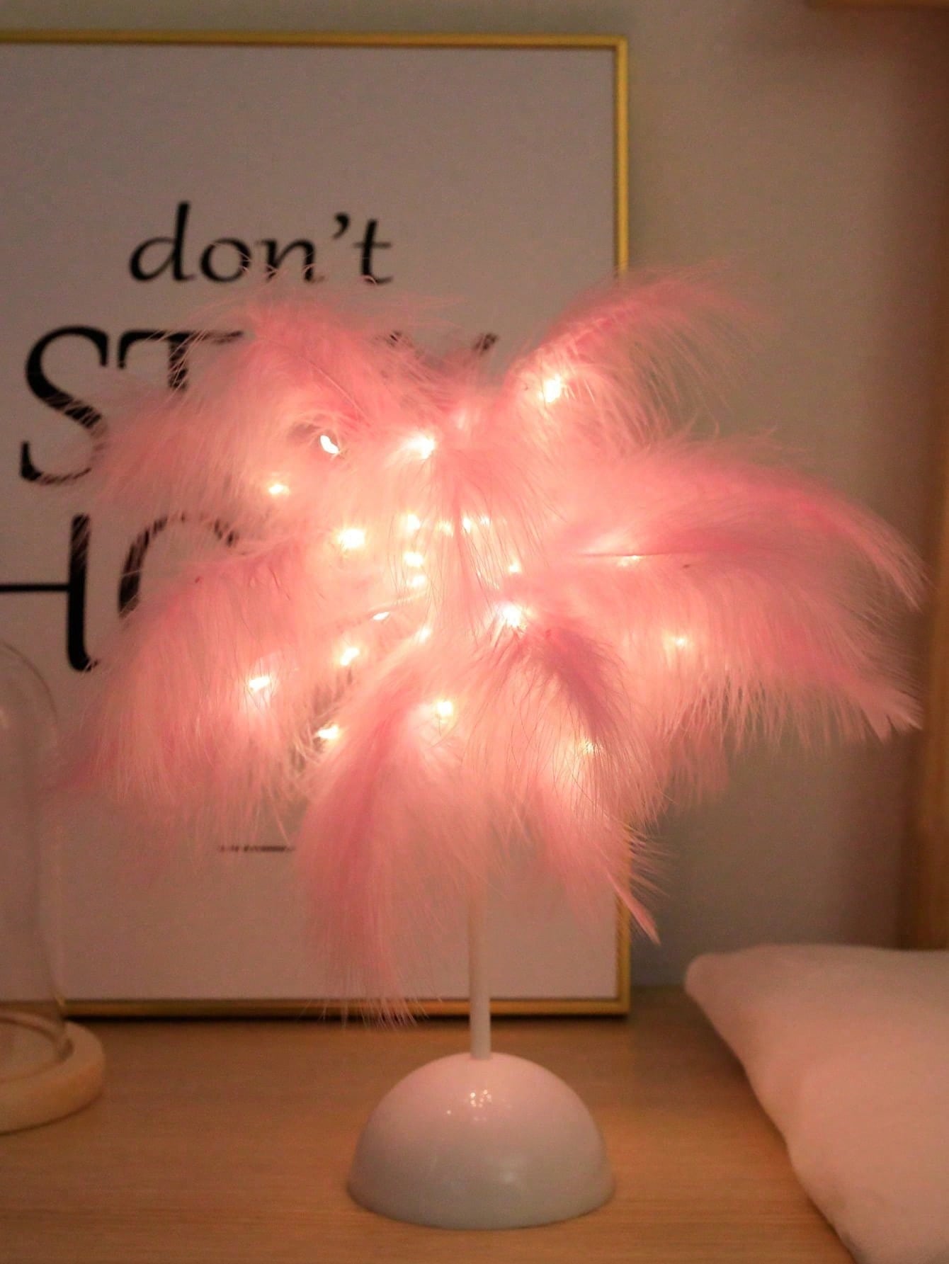 مصباح ريش LED على شكل شجرة – إضاءة دافئة للديكور –...