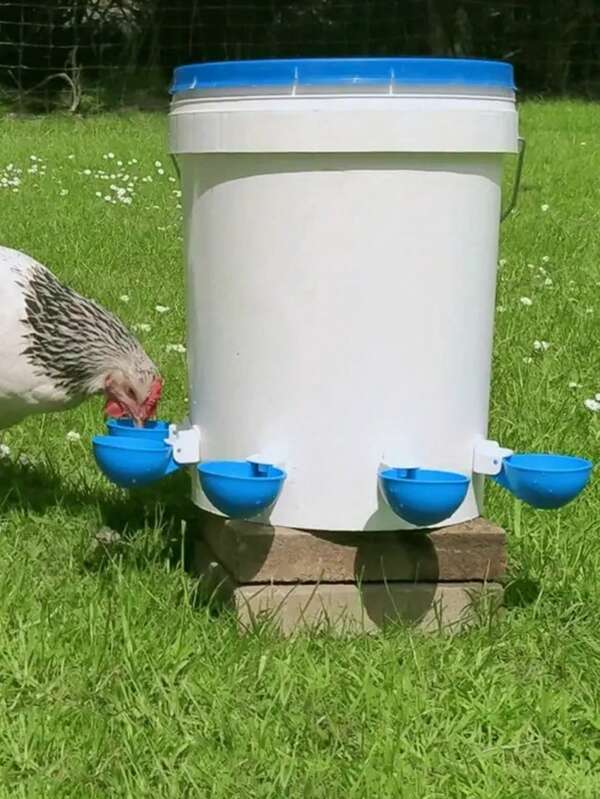 Juego de 5 comederos/bebederos automáticos colgantes para pollos, patos y gansos