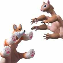 1 peça/2 Peças Brinquedos Divertidos de Fantoche de Dedo de Animal, Adereços de Teatro de Fantoche, Presentes de Pegadinha Estranhos, Macios e Insossos, Presentes Estranhos