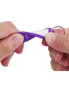 Pacote com 50 Chaveiros Plásticos com Recipiente, Chaveiros com Argola e Janela de Etiqueta, Cores Variadas - 10 Cores