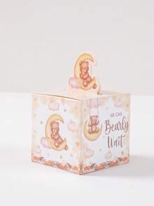 24 piezas Cajas de regalo mini de oso de peluche marrón, Cajas de dulces 3D de oso de peluche marrón lindas, Decoración de fiesta de cumpleaños, Decoración de mesa de fiesta temática de revelación de género, Decoración de fiesta de baby shower y cumpleaños, Embalaje de regalos para fiestas en el hogar y vacaciones, Cajas de embalaje de regalos para decoración de mesa de fiesta, Regalos de fiesta de cumpleaños - Oso de peluche marrón - Ver 9