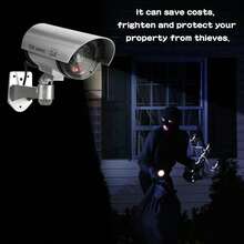 模拟安全假摄像头家庭办公室仿制闭路电视安全闪光红外线红色LED防水室外室内 - 彩色 - 查看 5