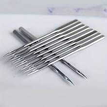 18 szt./10 szt. Igieł do maszyn do szycia, szpulek, zestaw bębenków, do akcesoriów do maszyn do szycia domowego, w tym 16 metalowych szpulek z nicią i 2 bębenki, przenośne pudełko do przechowywania, części do szycia i zestaw narzędzi, rozmiary #9 #11 #14 #16 #18 zapobiegające pomijaniu ściegów - Z otworem - Zobacz 5