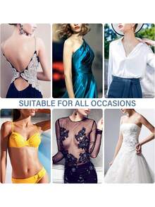 2/6/12pcs Reusable Nipple Covers For Women, Silicone Invisible Breast Petals With Travel Case - Multicolor - View 9