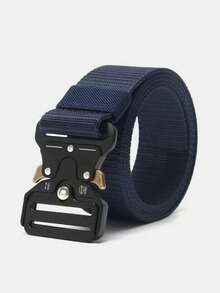 1Pack Sports Style Tactical Belt With Quick-Release Plastic Buckle - High-Quality Polyester Fiber Adjustable Belt For Outdoor Hunting, Combat Survival - Multifunctional Army Utility Belt For Teen Boy(10-18Y) - Style 1 - View 13