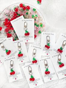 1/5/10 Peças Delicado e Fofo Chaveiro Pendente de Flor, Morango, Cereja, Maçã, Coração, Charme e Acessório da Moda para Bolsa, Presente Ideal para Festa, Natal, Aniversário, Ação de Graças para Mulheres, Decoração DIY de Carteira e Bolsa no Estilo Y2K, Ótimo para Família, Amigos, Professores, Colegas de Classe e Parceiros