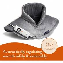 Revive Me Neck Shoulder Heat Pad Grey Fast Heatup 3Hour Adjustable Temperature Auto Safety ShutOff Hine Washable Specifically For Neck Shoulder Size Adjustable 47 X 52cm - Grey - View 3