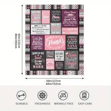 1 Pc Nana Gifts, Nana Gifts Blanket 60"X80", Nana Birthday Gifts, Birthday Gifts For Nana, Best Nana Ever Gifts, Gifts For Grandma, Grandma Gifts Ideas For Mother's Day Christmas - Multicolor - View 5