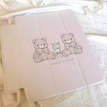 可爱小熊冰淇淋造型保护壳，双面亚克力彩绘透明水晶背板，防摔保护壳，支持睡眠/唤醒功能，兼容iPad - 彩色 - 查看 5