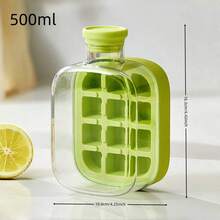 酷炫免接触冰块模具，带盖压冰神器，制冰器，吸管两用冰水瓶，夏季水瓶，夏季冰格和冰桶，夏季厨房配件，冰淇淋储存解决方案