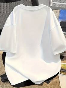 1 Pcs Women's Y2K Cartoon Graffiti Print T-Shirt – Fun Design, Soft And Breathable Short Sleeve Top, Machine Washable, White Comfortable - Màu be - Xem 7