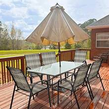 6PCS Garden Rattan Chairs Stackable PE Wicker Patio Bistro Dining Chairs With Armrests Outdoor Steel Frame High Back Deck Chair For Lawn Backyard And Poolside - MixGrey - View 6