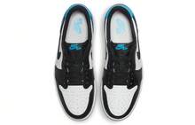 Air Jordan 1 Retro Low OG 'UNC' White Dark-Powder-Blue Black Sneakers Men CZ0790-104 - 彩色 - 查看 5