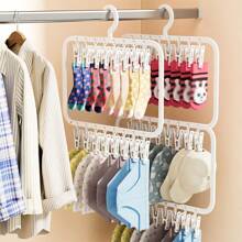 1pc Multi-Functional High Capacity Wardrobe Organizer Rack For Lingerie, Socks, Hats Storage And Drying