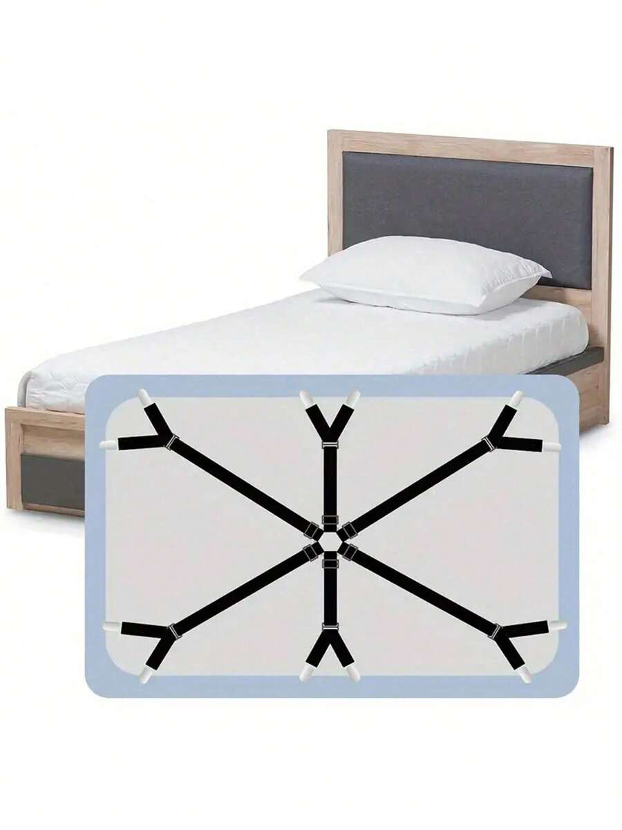 6邊12夾床單夾，可調節沙發床單夾、桌巾夾，防跑防滑床單扣