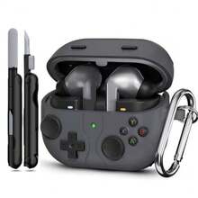 [带 3D 减压按钮] 兼容 Galaxy Buds 3 保护壳和兼容 Galaxy Buds 3 Pro 保护壳，经典游戏保护壳，兼容 Galaxy Buds 3 Pro 配件，带清洁功能 - 附清潔筆 - 查看 2