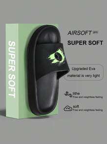 Sandalias infantiles de espuma, livianas y antideslizantes con fondo suave, diseño de dibujos animados lindos, cómodas y de secado rápido, sandalias casuales unisex para la playa para niños mayores