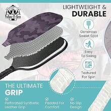 Glimmer And Grit Graphite Pickleball Paddles Set Of 2 Meets USAPA Specs Premium Honeycomb Core Lightweight Pickleball Set Beginner To Profional 2 Neoprene Covers Sling Bag - as pic - View 4