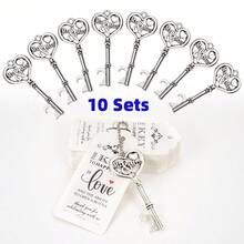 10/30/50 PCS Quà tặng đám cưới Móc mở chai chìa khóa, Quà tặng tiệc cô dâu có thẻ cảm ơn và dây chuyền, Quà tặng tiệc em bé cho khách hoặc quà lưu niệm cho khách số lượng lớn - Nhiều màu - Xem 22