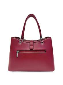 MILANO BAG, Casual, Fashionable, Elegant, Personalized, Luxurious, PU Leather, Handbag, Crossbody, Adjustable Strap, Party, Holiday, Business, Summer, Retro, Weekend, Gift - Red - View 2