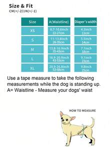 1pc Reusable Solid Color Male Dog Diaper - Grey - View 5