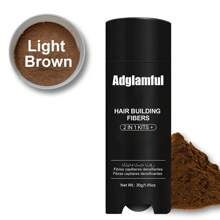 Polvo de fibra capilar Adglamful, 30g - Cobertura instantánea para el cabello ralo y la raya, ideal para hombres