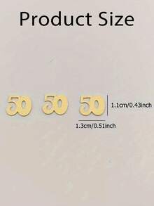 400pcs Paper Confetti, Anniversary Paper Confetti Decorations For The 50th Anniversary Decor Birthday Table Decoration Paper Confetti