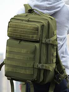 Balo đi bộ đường dài cắm trại ngoài trời, Túi du lịch mùa hè, Balo đựng máy tính xách tay, Balo màu đen, Túi thể thao cổ điển, Túi du lịch nghỉ dưỡng đa năng, sức chứa lớn, Túi tập thể dục, Vải Oxford, Phong cách đường phố giản dị tối giản, Màu trơn, Quà tặng cho sinh viên đại học, Thanh thiếu niên - Nhiều màu - Xem 2