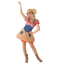 Morph Costumes Fun Shack Cowgirl Fancy Dress Costume For Women - Western Dress & Cowboy Outfit, Perfect For Halloween & Themed Parties - Brown - View 6