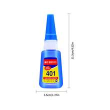 1/2pcs Super Glue, Strong 401 Adhesive, All-Purpose Fast Drying Glue For Plastic, Metal, Ceramic, Glass, Acrylic, Wood, Handcraft, High Temperature Resistant, Shoe Repair, Multi-Functional - Multicolor - View 9