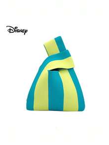 Disney [官方授权IP] 夏季撞色米老鼠卡通图案针织托特包，适合日常装扮、旅行收纳、送给朋友、母亲节、婚礼的礼物 - 綠色 - 查看 8