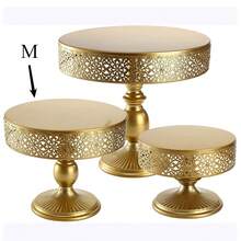 1 chiếc giá đựng bánh màu vàng, giá trưng bày tráng miệng bằng kim loại, giá trang trí bàn tiệc cưới, khay bánh sinh nhật, giá đựng trà chiều, bàn tiệc buffet - Nhiều màu - Xem 9