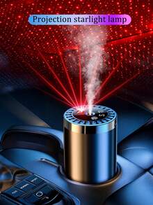 多功能车载香薰机，USB家用香薰机，5种灯光效果，带投影星光灯，5种工作模式，数字显示，可充电，5种香薰精油可供选择，适用于汽车、办公室、卧室、酒店、宠物房 - 彩色 - 查看 11