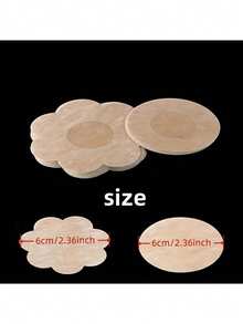 10/30/50/100Pcs Cloth Nipple Cover Teat Hide Women Nipple Pasties Piece Breast Petals Invisible Bra Padding Chest Sticker Patch Covers - Multicolor - View 3