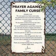 1PC Prayer Against Family Curse Tin Sign, Spiritual Wall Art, Motivational Quote, Family Protection, High-Quality Metal, Inspirational, Family Blessing, Spiritual Decor, Protective, 8x12 Inches - 8x12 inch/20x30cm-1 cái - Xem 9