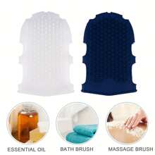1 Silicone Massage Glove - Hypoallergenic Meridian Brush, Full Body Exfoliating Spa Brush, Manual Bath Brush For Skin Regeneration Without Battery