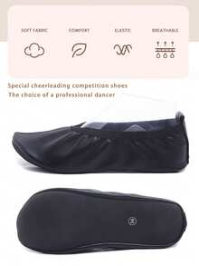 1 par de zapatos de jazz para niños Dynadans, diseño slip-on (para niños pequeños/niños pequeños/niños grandes)