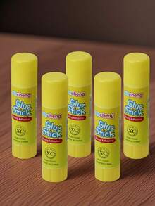 5 Packs (9g) PVA Cartoon Solid Glue Sticks For Office & Student DIY Handmade Stationery, White, Back To School Season - Multicolor - View 7