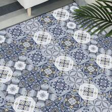 10 Peças Adesivos Coloridos de Estilo Mandala Para Cozinha À Prova de Óleo, Adesivos Autocolantes Impermeáveis de 20x20cm Com Padrões Geométricos Coloridos, Adesivos Decorativos Com Design de Canto Flexível Para Fogão